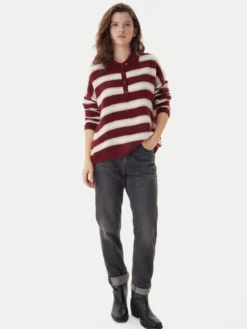 ONLY Sweter Talio 15358606 Bordowy Regular Fit