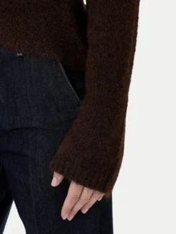 ONLY Sweter Zaggie 15376349 Brązowy Regular Fit