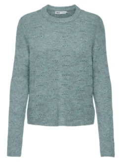 ONLY Sweter 15234745 Zielony Regular Fit
