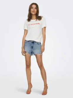 ONLY Szorty jeansowe Pacy 15256232 Niebieski Regular Fit