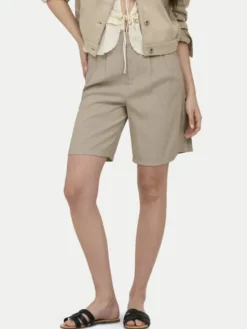 ONLY Szorty materiałowe Aris 15364121 Beżowy Regular Fit
