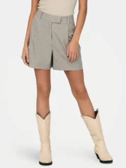 ONLY Szorty materiałowe Linda 15283727 Szary Wide Leg