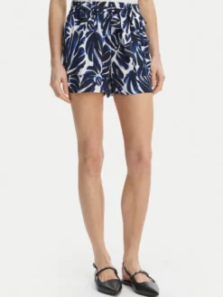 ONLY Szorty materiałowe Nova 15317850 Granatowy Regular Fit