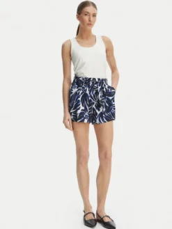 ONLY Szorty materiałowe Nova 15317850 Granatowy Regular Fit