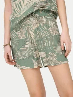 ONLY Szorty materiałowe Palina 15324504 Zielony Regular Fit