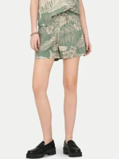 ONLY Szorty materiałowe Palina 15324504 Zielony Regular Fit