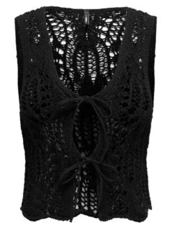ONLY Top Lizzy 15343882 Czarny Regular Fit
