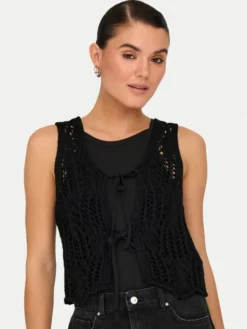 ONLY Top Lizzy 15343882 Czarny Regular Fit