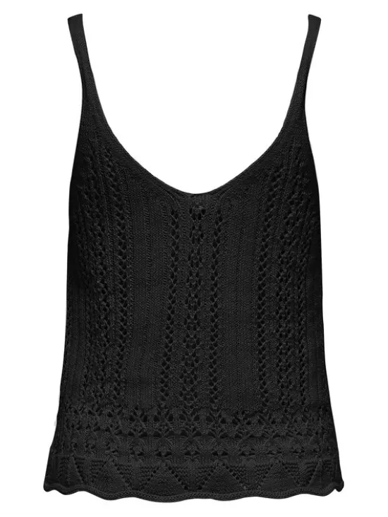 ONLY Top Lyzet 15277573 Czarny Regular Fit