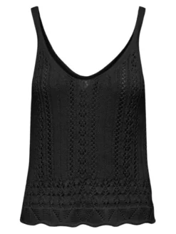 ONLY Top Lyzet 15277573 Czarny Regular Fit
