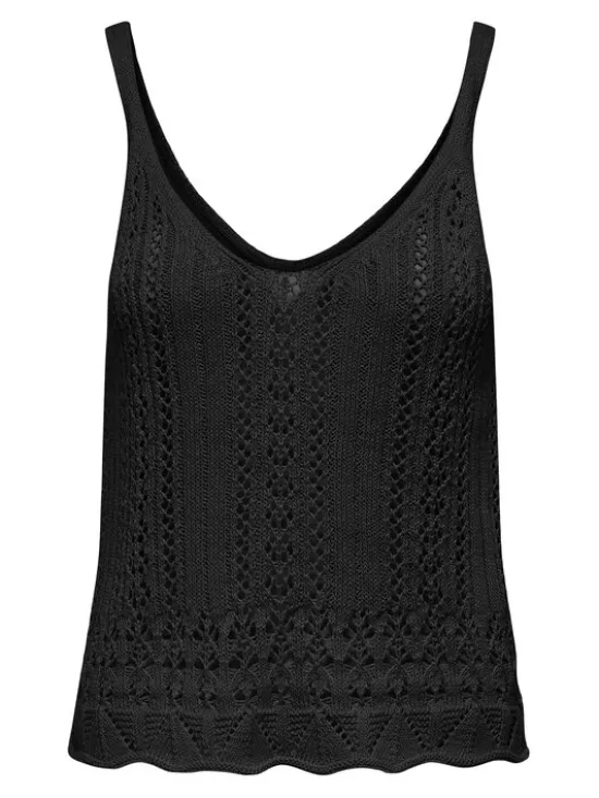 ONLY Top Lyzet 15277573 Czarny Regular Fit