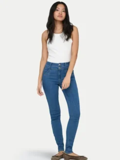 ONLY Top Val 2-Way 15371705 Biały Slim Fit