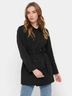 ONLY Trencz 15191821 Czarny Regular Fit