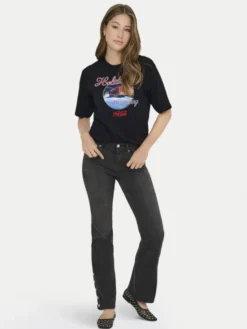 ONLY T-Shirt Coca Cola 15355794 Czarny Regular Fit