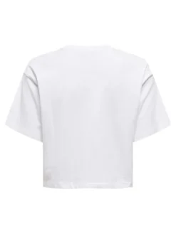 ONLY T-Shirt Mickey Minnie 15348126 Biały Regular Fit