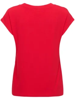 ONLY T-Shirt Rilla 15315776 Czerwony Regular Fit