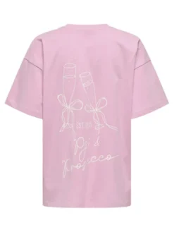 ONLY T-Shirt Vivvi 15346761 Różowy Regular Fit