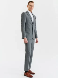 Pako Lorente Garnitur P23SF-4G-005 Szary Slim Fit
