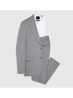Pako Lorente Garnitur P25SF-4X-025 Szary Slim Fit