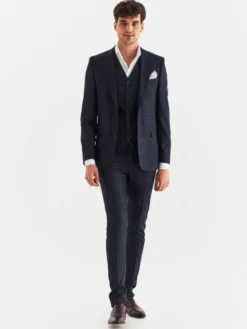 Pako Lorente Garnitur P22WF-4G-001 Granatowy Slim Fit