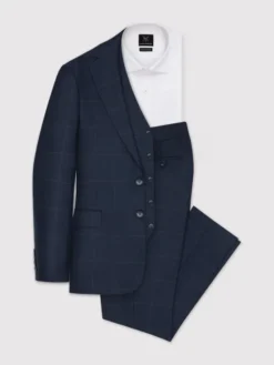 Pako Lorente Garnitur P22WF-4G-001 Granatowy Slim Fit