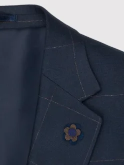 Pako Lorente Garnitur P22WF-4G-001 Granatowy Slim Fit
