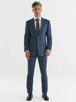 Pako Lorente Garnitur P23WF-4G-004 Granatowy Slim Fit