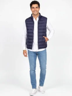 Pako Lorente Kamizelka B000B-8X-001 Granatowy Slim Fit