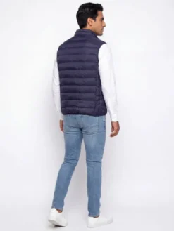 Pako Lorente Kamizelka B000B-8X-001 Granatowy Slim Fit
