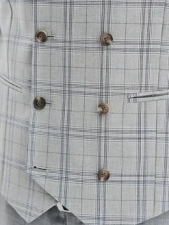 Pako Lorente Kamizelka garniturowa P25WF-8X-001 Szary Slim Fit