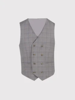 Pako Lorente Kamizelka garniturowa P26SF-8X-008 Szary Slim Fit
