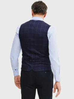 Pako Lorente Kamizelka garniturowa P25SF-8X-003 Granatowy Slim Fit