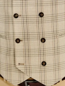 Pako Lorente Kamizelka garniturowa P26SF-8X-012 Beżowy Slim Fit