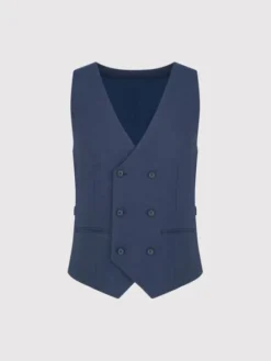 Pako Lorente Kamizelka garniturowa P25WF-8X-002 Granatowy Slim Fit