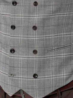 Pako Lorente Kamizelka garniturowa P26SF-8X-017 Szary Slim Fit