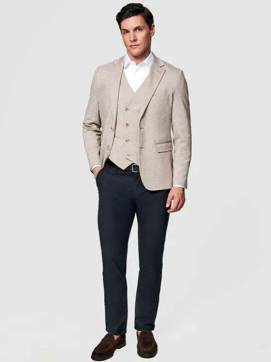 Pako Lorente Kamizelka P26SF-8X-007 Beżowy Slim Fit