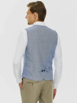 Pako Lorente Kamizelka P24SF-8X-004 Niebieski Slim Fit