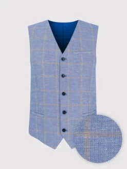 Pako Lorente Kamizelka P24SF-8X-004 Niebieski Slim Fit