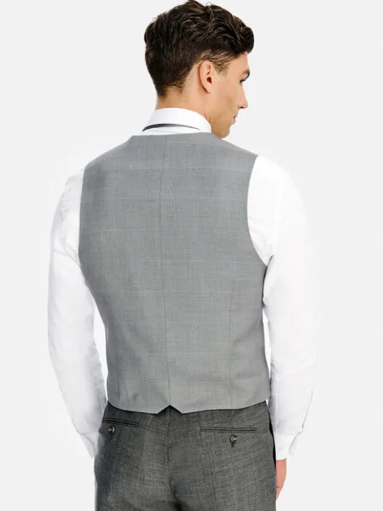 Pako Lorente Kamizelka P26SF-8X-001 Szary Slim Fit