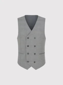 Pako Lorente Kamizelka P26SF-8X-001 Szary Slim Fit