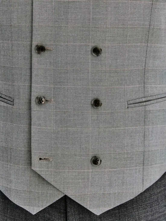 Pako Lorente Kamizelka P26SF-8X-001 Szary Slim Fit