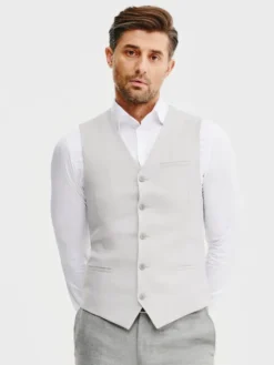 Pako Lorente Kamizelka P25SF-8X-004 Szary Slim Fit