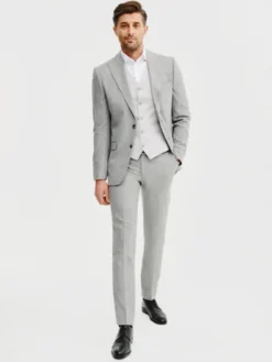 Pako Lorente Kamizelka P25SF-8X-004 Szary Slim Fit
