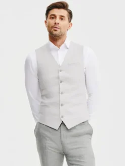 Pako Lorente Kamizelka P25SF-8X-004 Szary Slim Fit