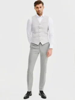 Pako Lorente Kamizelka P25SF-8X-004 Szary Slim Fit