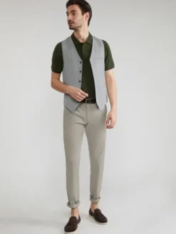 Pako Lorente Kamizelka P22SF-8X-013 Zielony Slim Fit