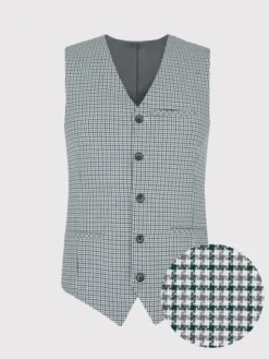 Pako Lorente Kamizelka P22SF-8X-013 Zielony Slim Fit