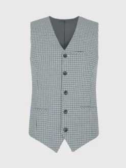 Pako Lorente Kamizelka P22SF-8X-013 Zielony Slim Fit