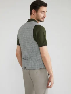 Pako Lorente Kamizelka P22SF-8X-013 Zielony Slim Fit