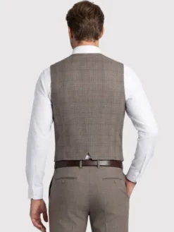 Pako Lorente Kamizelka P26WF-8X-002 Brązowy Slim Fit